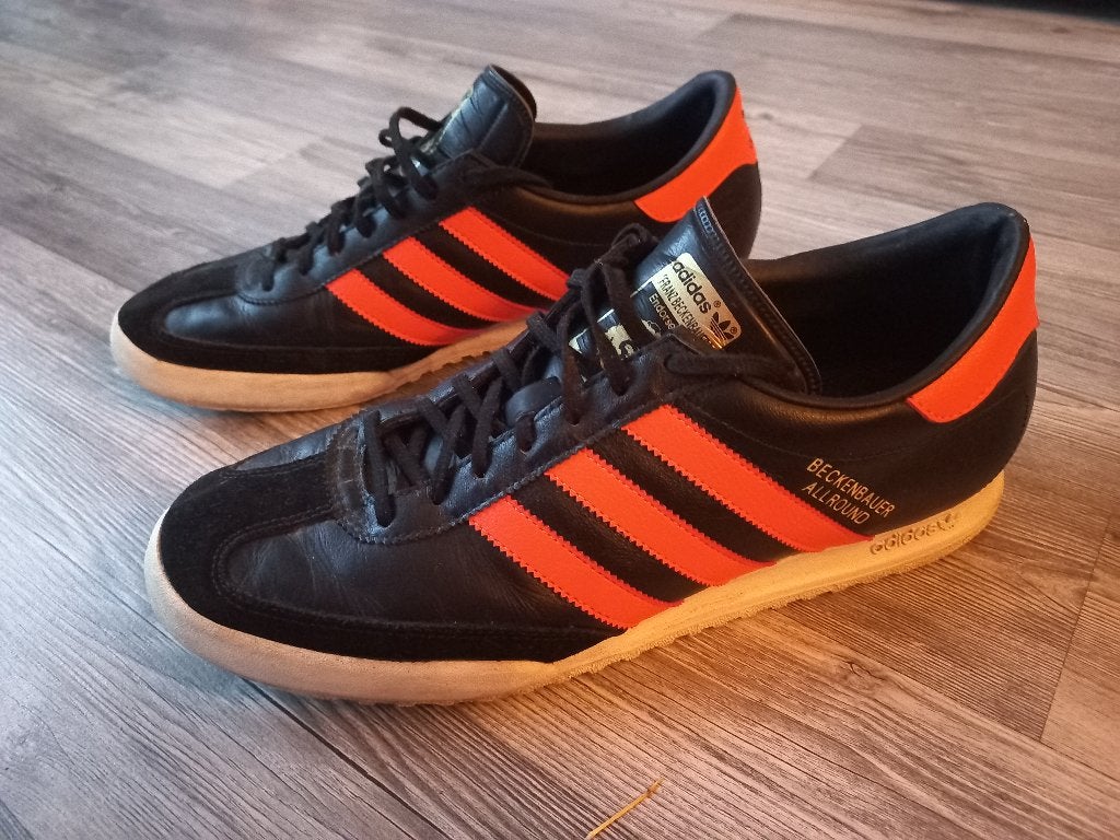 Gave sneakers Adidas Beckenbauer Allround zwart/oranje, Zwart, Ophalen of Verzenden, Adidas, Sneakers of Gympen