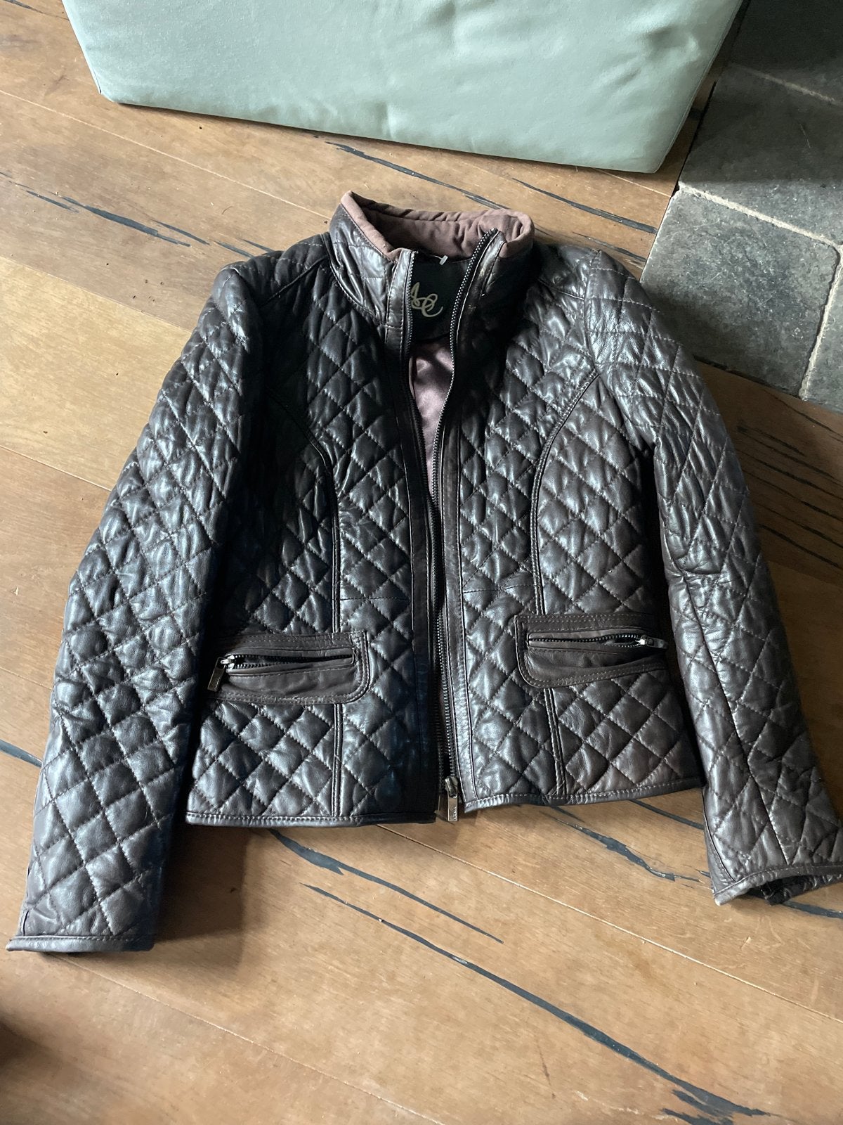 Arma Collection Leren Gewatteerd Jasje - Maat M, Kleding | Dames, Jassen | Winter, Ophalen of Verzenden, Zo goed als nieuw, Maat 38/40 (M)
