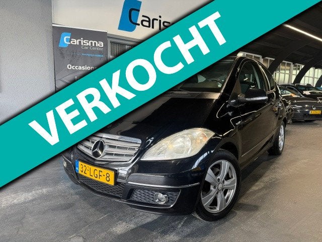 Mercedes-Benz A-klasse Verkocht!, Voorwielaandrijving, Euro 5, Zwart, Leder en Stof