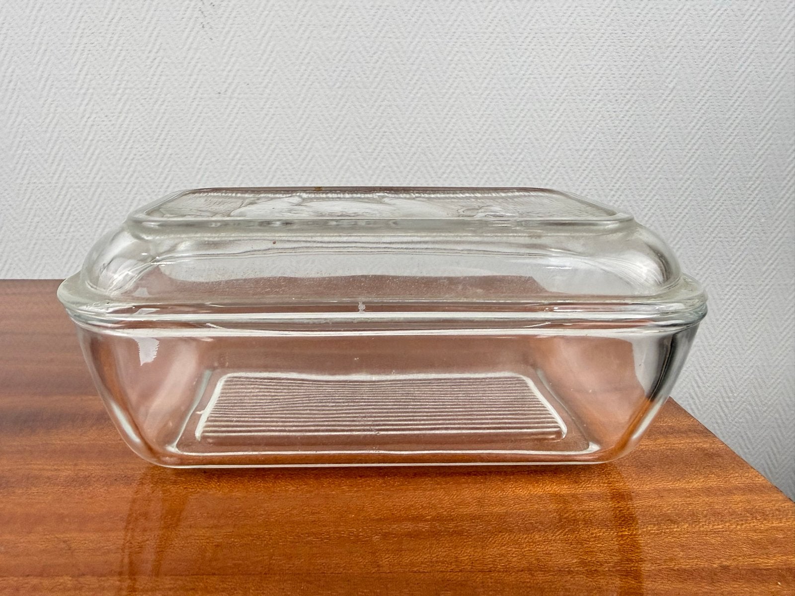 Vintage Glazen Ovenschaal met Deksel - Pyrex Stijl, Ophalen of Verzenden