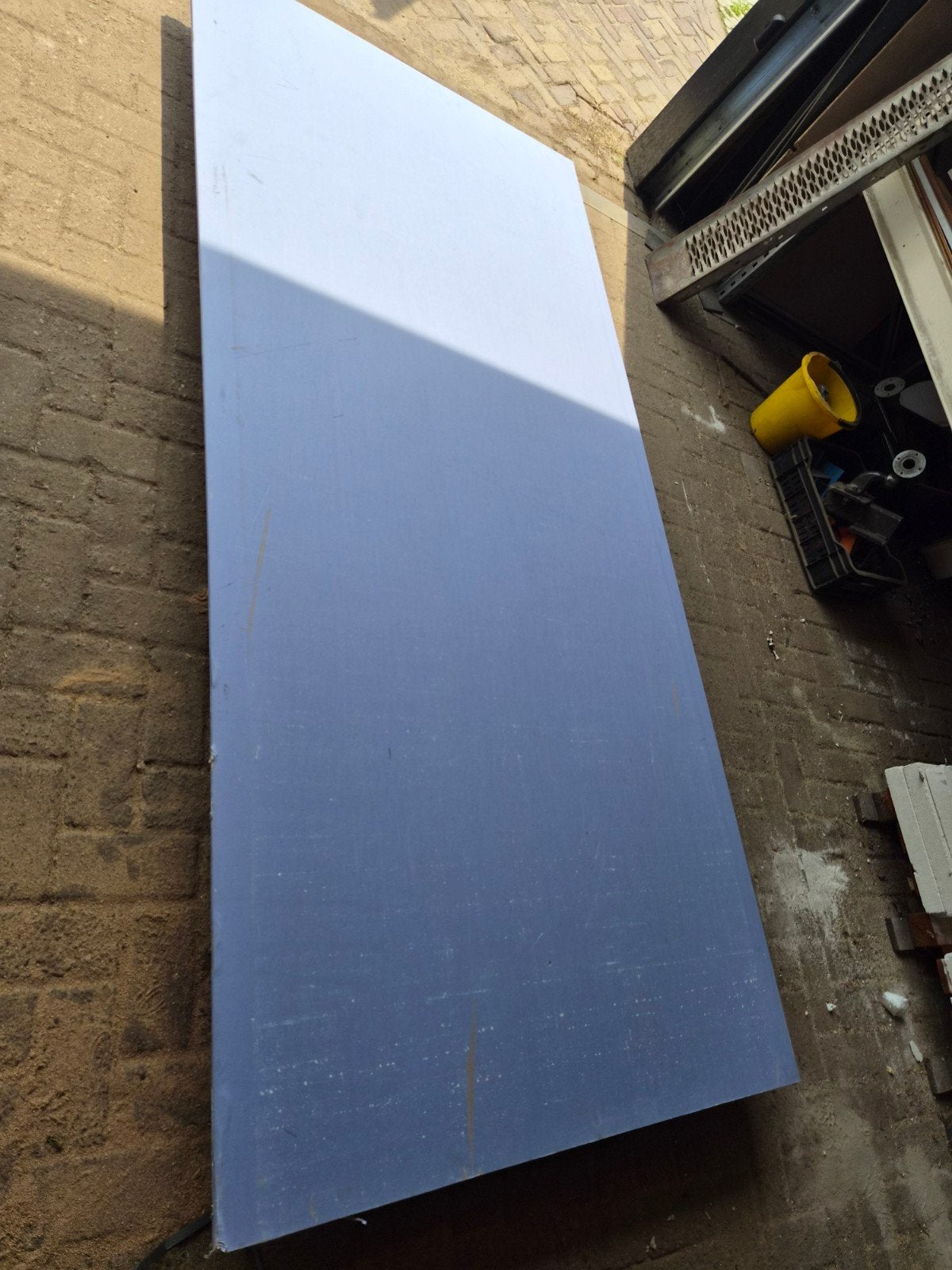 Paarse gips platen 30m2, Ophalen, Nieuw, Overige materialen, Minder dan 20 mm
