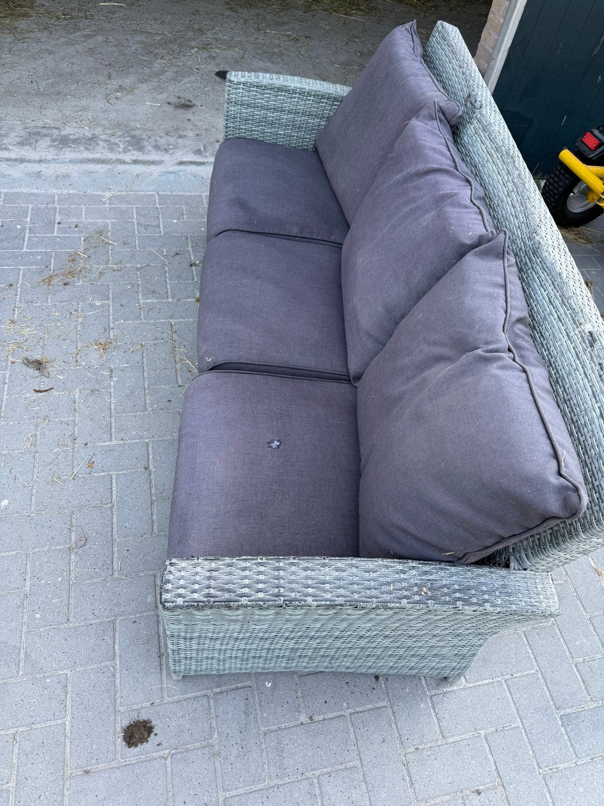 Royal Patio Loungeset Bank - Gebruikt met kussenbeschadiging, Tuin en Terras, Ophalen, Gebruikt, 3 zitplaatsen, Loungeset