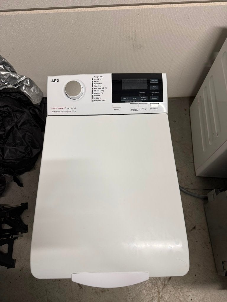 AEG 6000 Serie Bovenlader Wasmachine - 7kg - Gereviseerd, Witgoed en Apparatuur, Wasmachines, AEG, Bovenlader, Refurbished, 85 tot 90 cm