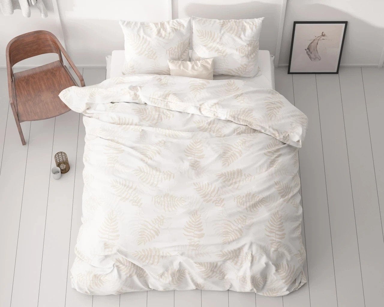 Classy Dekbedovertrek - Wit - 240x220 cm, Anti-allergisch, Wit, Dekbedovertrek, Ophalen of Verzenden