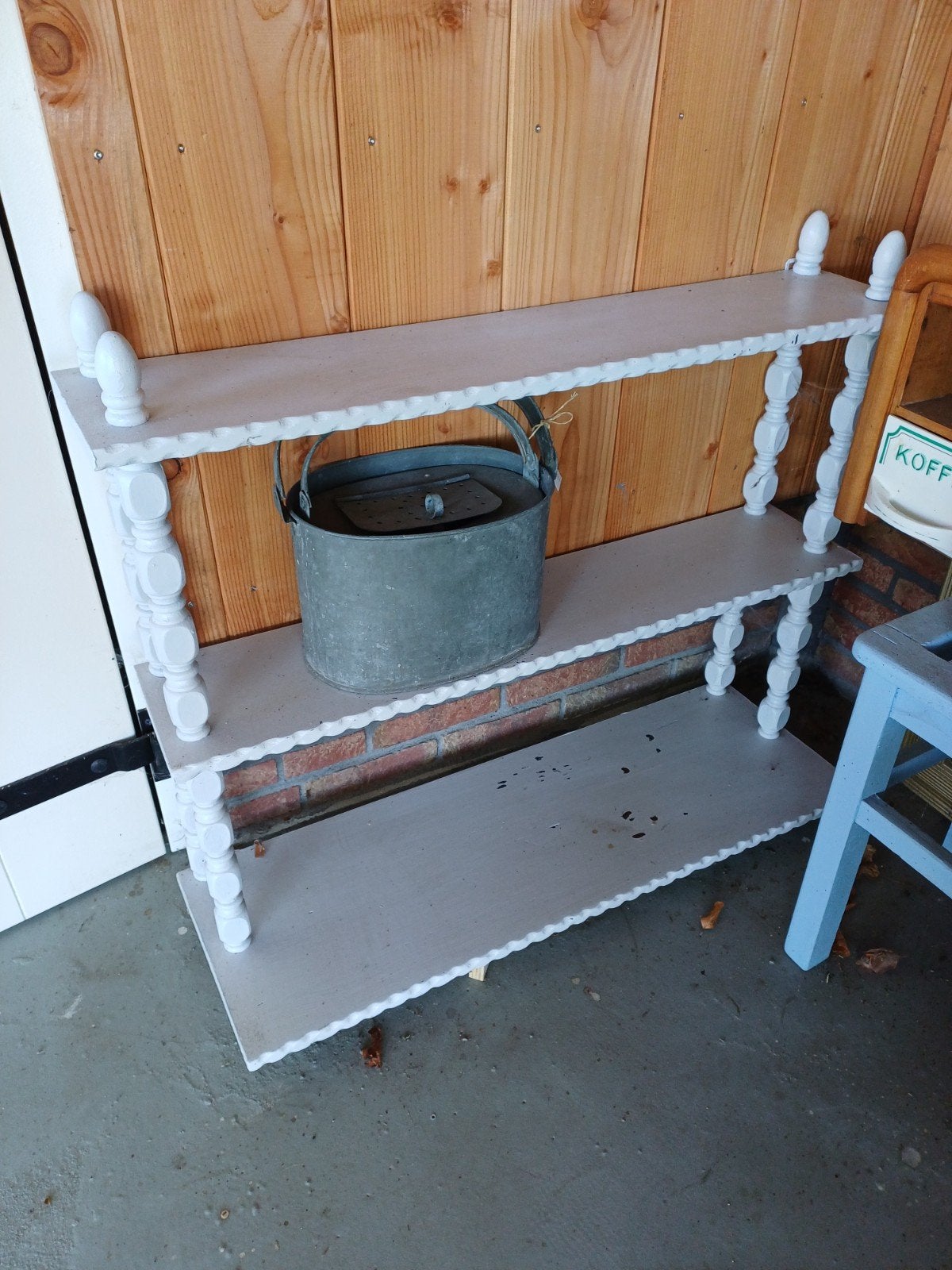 Oude  Houten Stelling Rek /Regaal, Ophalen of Verzenden