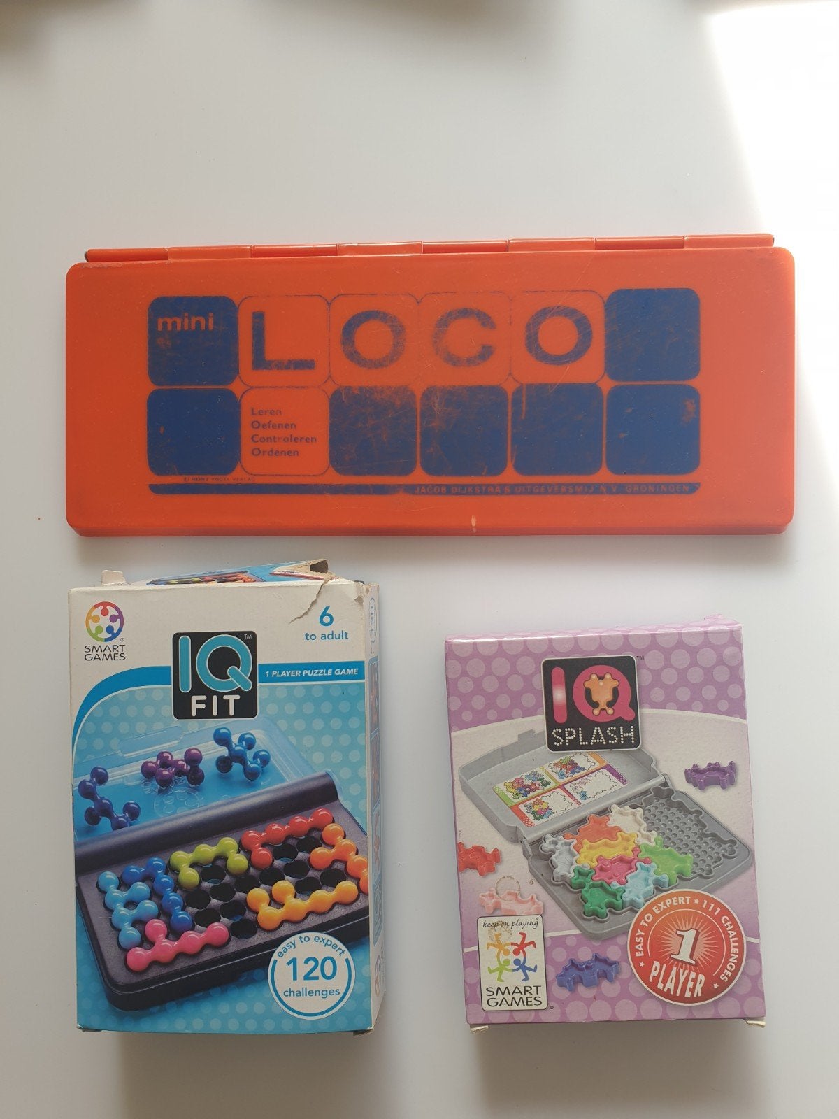 IQ fit IQ splash Loco puzzles games, Ophalen of Verzenden