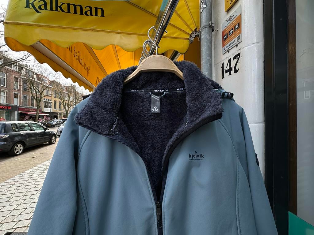 Warme Kjelvik jas maat 46, Ophalen of Verzenden, Gedragen, Maat 46/48 (XL) of groter, Grijs