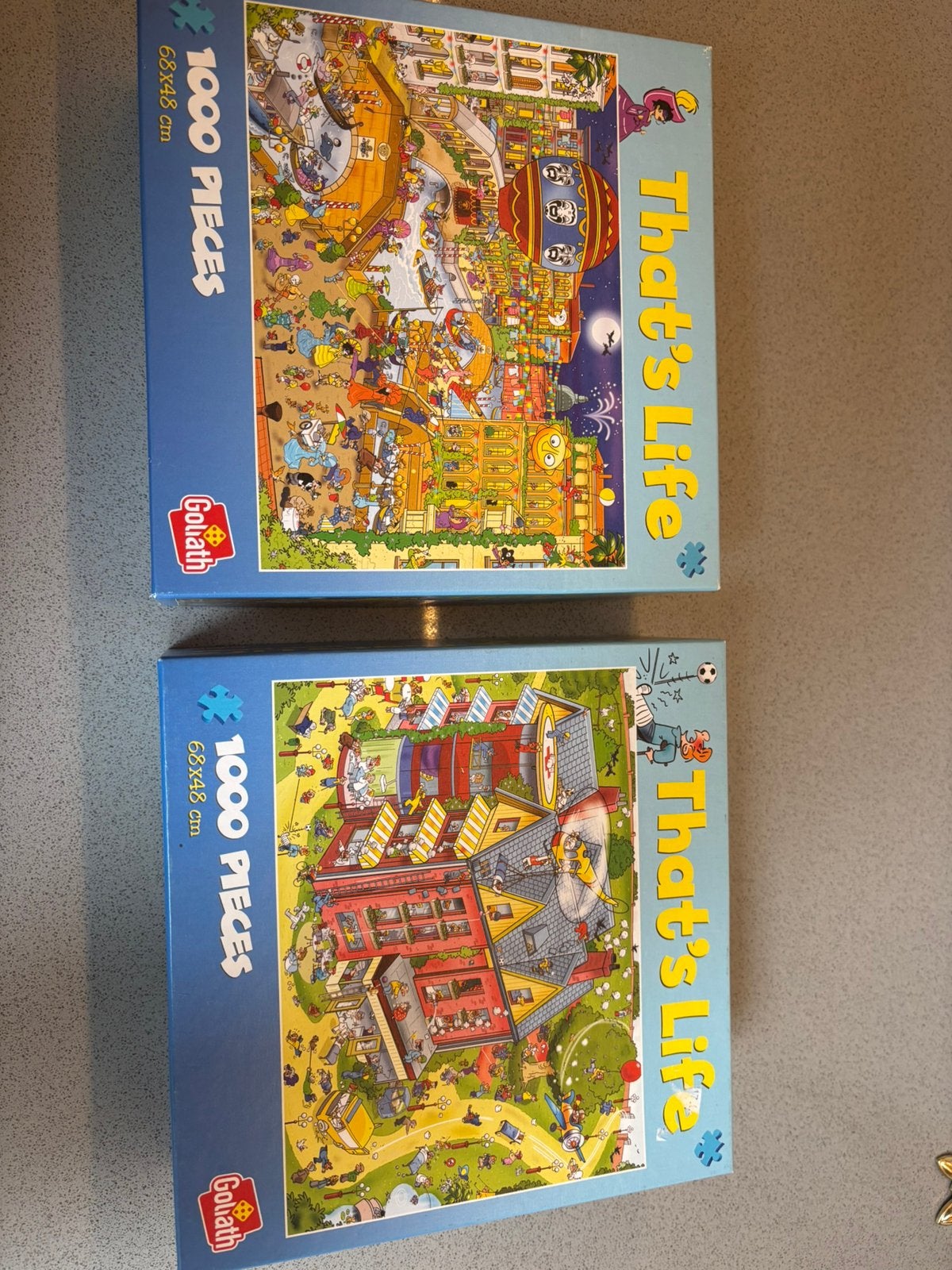 That’s lige puzzels 2 stuks, Ophalen of Verzenden, 500 t/m 1500 stukjes, Zo goed als nieuw