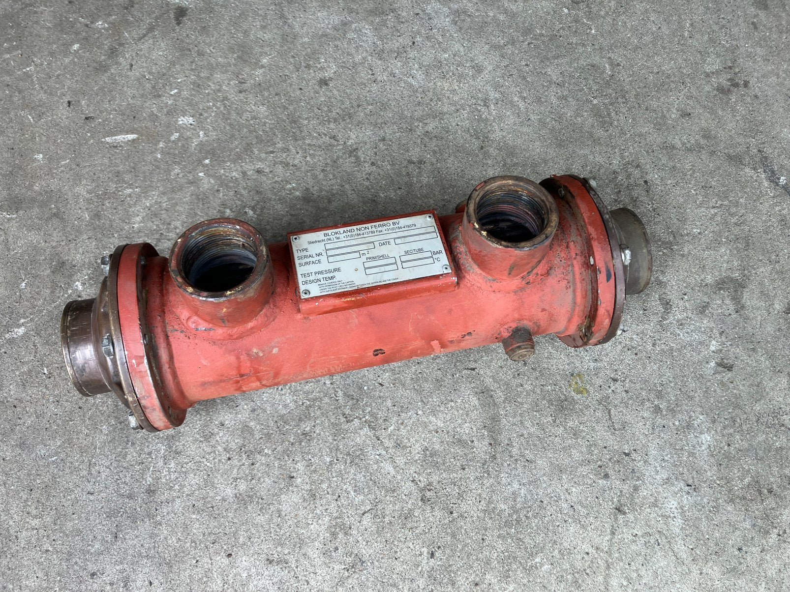 Blokland koeler, pijpenkoeler, warmtewisselaar, Ophalen of Verzenden, Gebruikt, Zeilboot of Motorboot