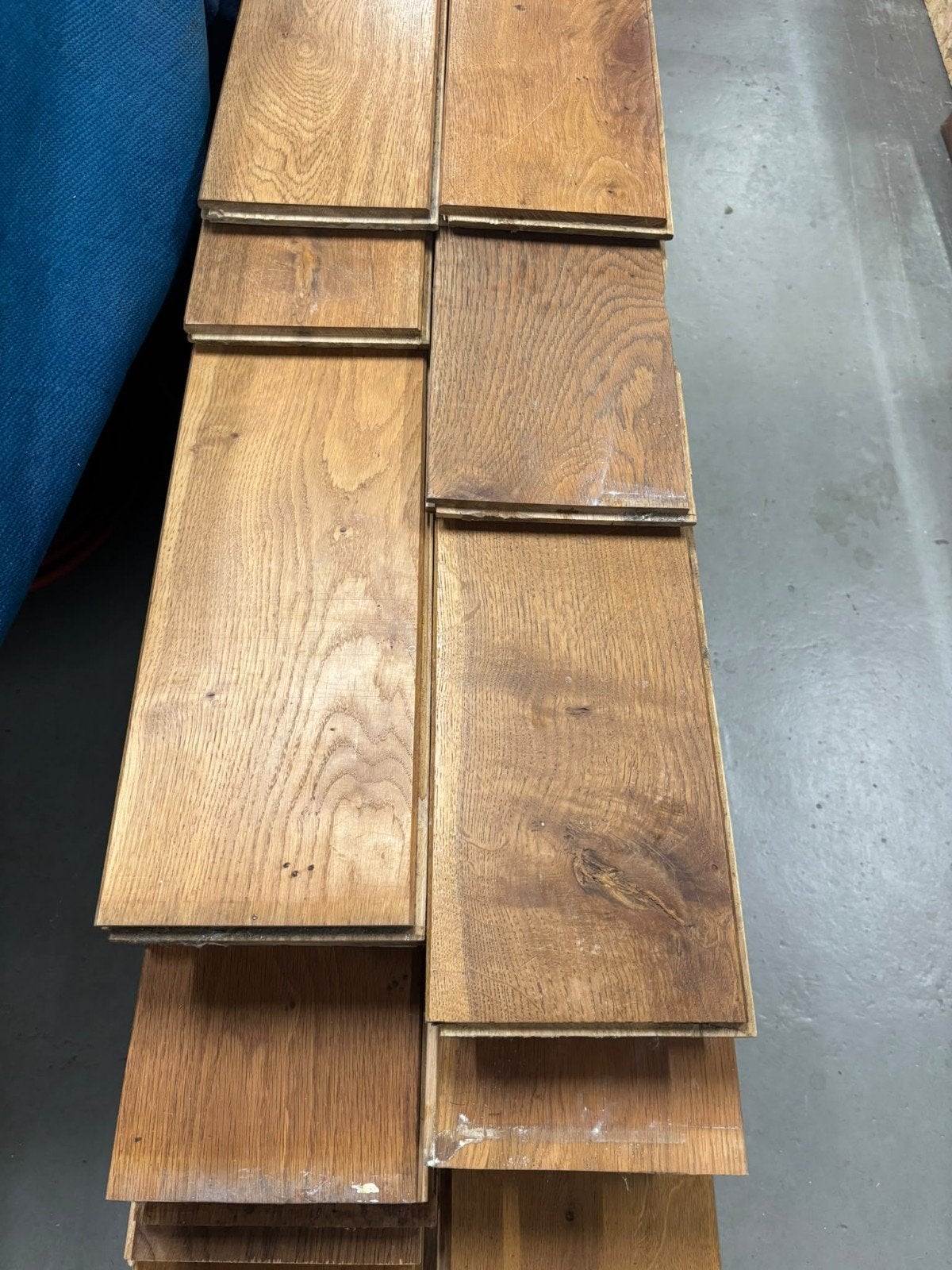 Rustiek massief eiken vloer, Ophalen, Gebruikt, Vloerdelen of -planken, 10 m² of meer