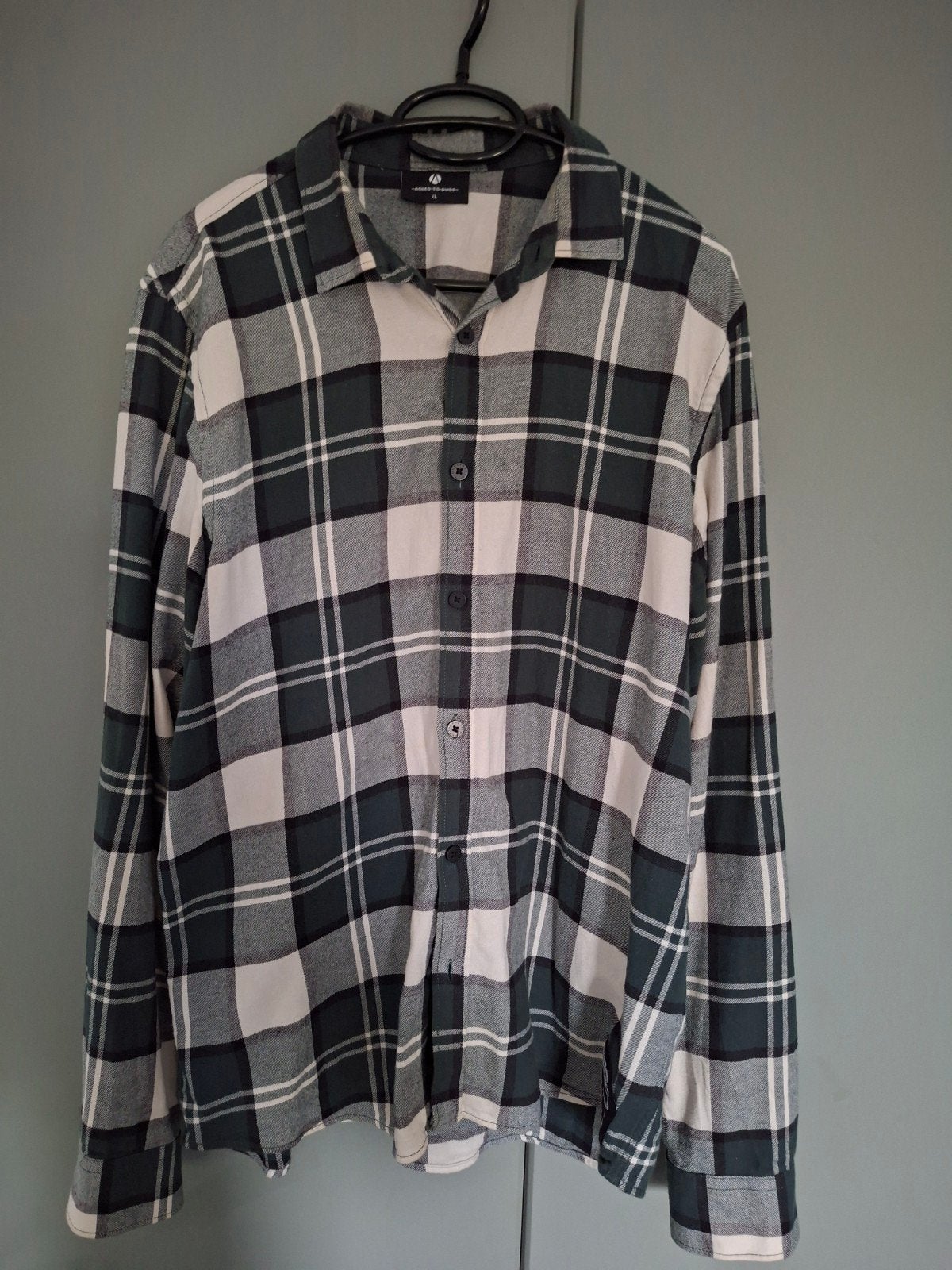 Ashes to Dust Geruit Overhemd Groen/Wit Maat XL, Ashes to Dust, Ophalen of Verzenden, Zo goed als nieuw, Halswijdte 43/44 (XL)
