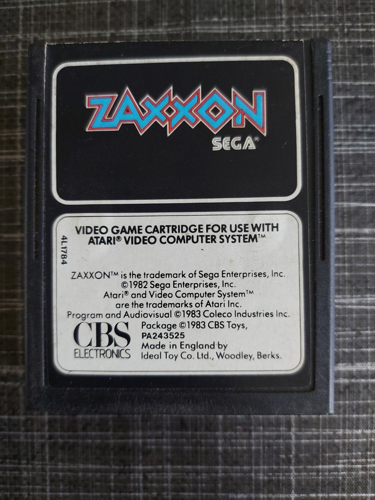 Zaxxon Sega Atari 2600 Videogame Cartridge, Spelcomputers en Games, Gebruikt, 1 speler, Ophalen of Verzenden, Atari 2600