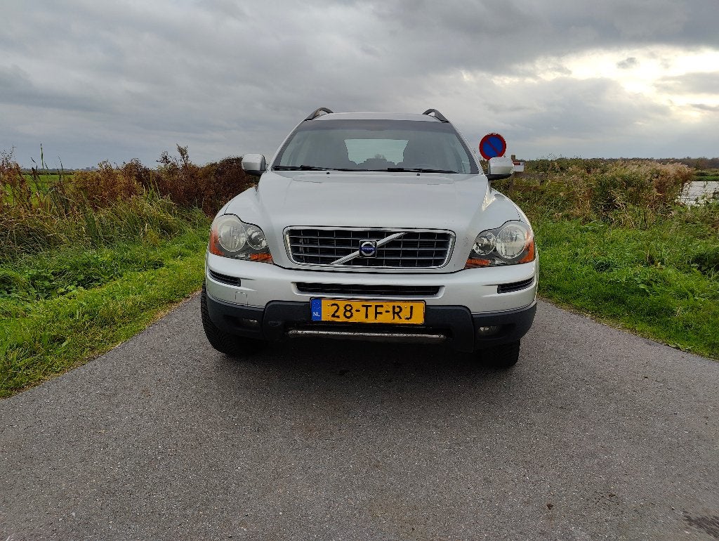 Volvo XC90 2.5 T Geartronic 2006 Grijs  Prins LPG G3, Auto's, Zwart, 7 stoelen, 2521 cc, Origineel Nederlands