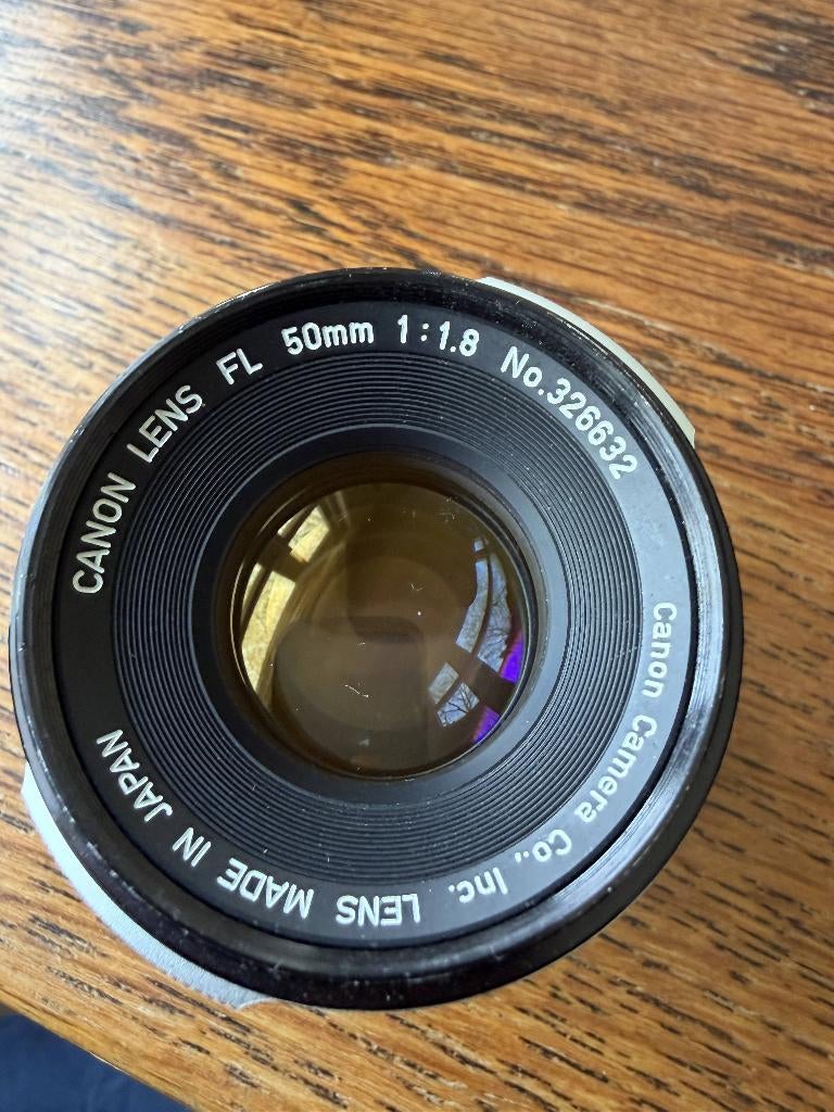 Canon 50mm f1.8 FL  1, Ophalen of Verzenden, Gebruikt, Standaardlens