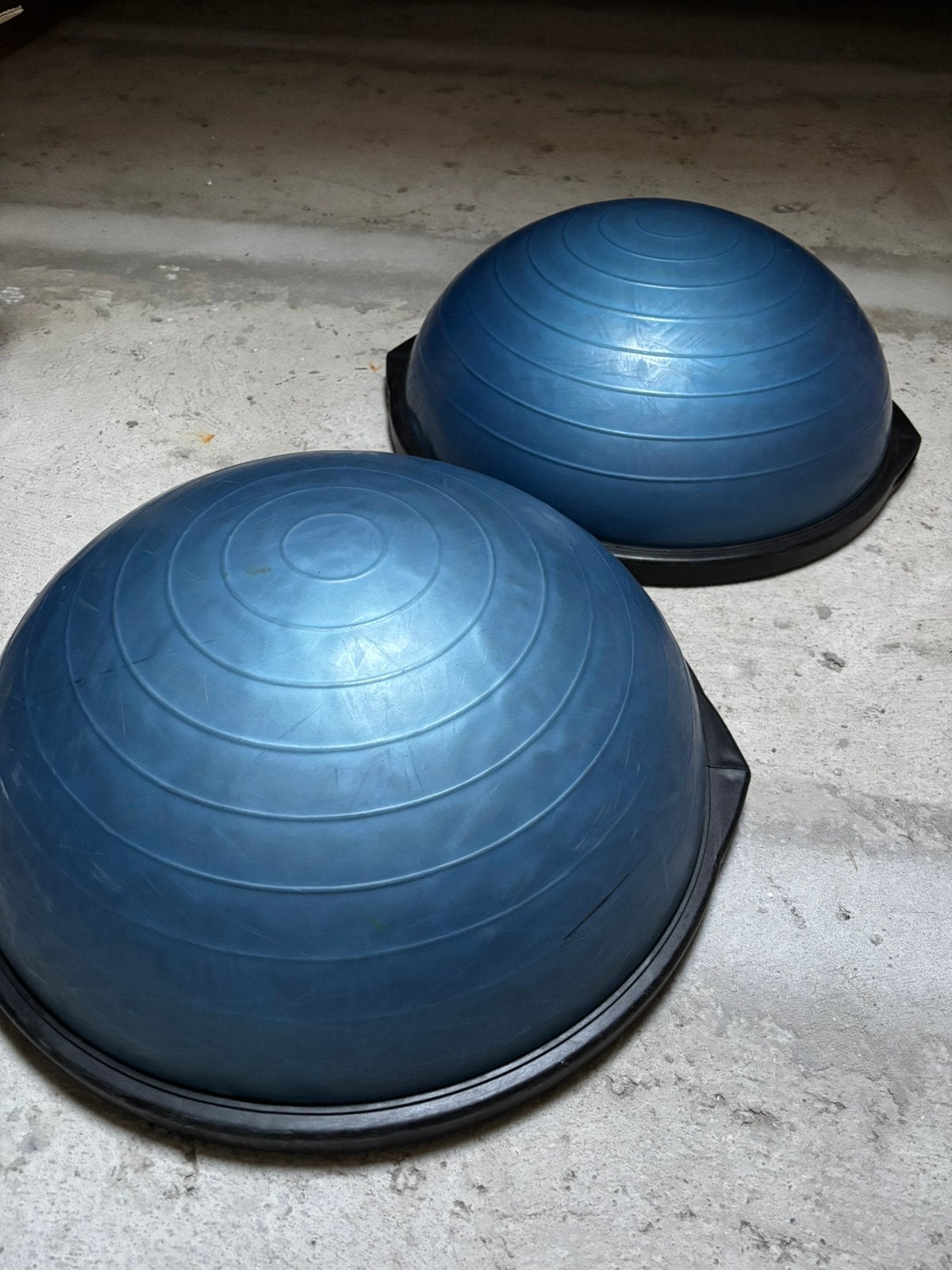 Bosu balans ballen twee stuks, Ophalen, Gebruikt, Benen, Fitnessbal