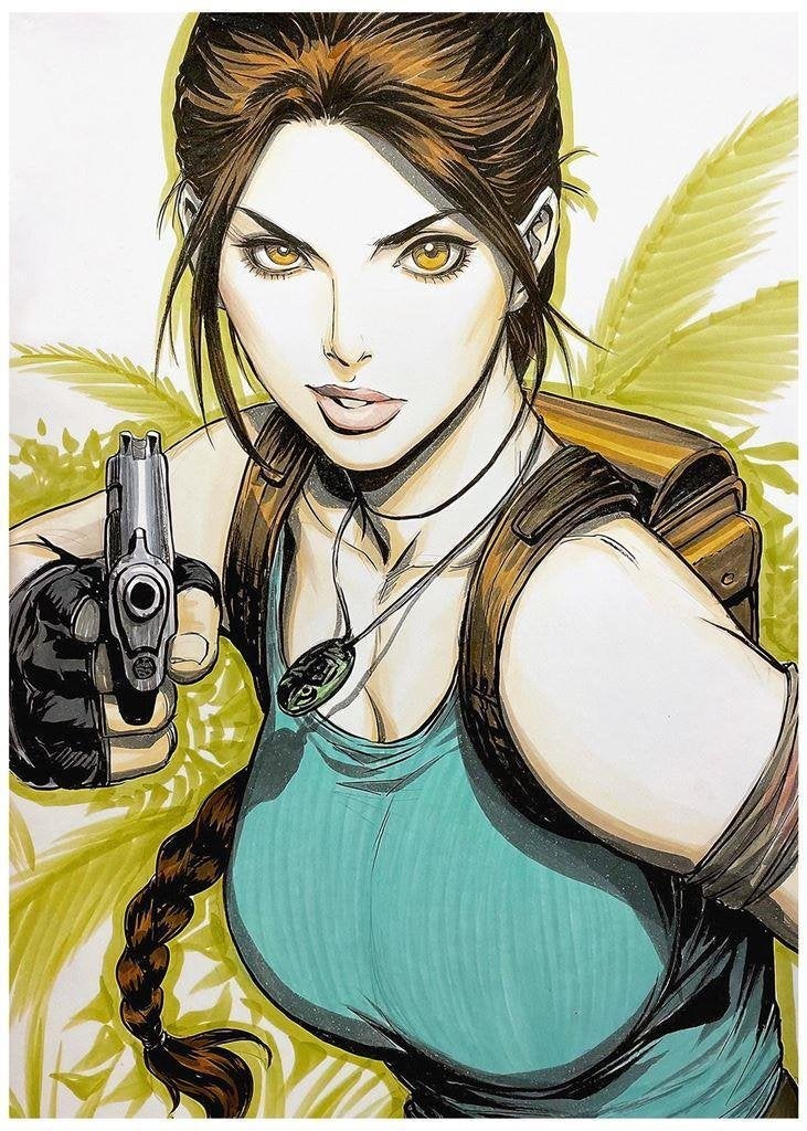 mooie TOMB RAIDER LARA CROFT videogame Poster, Avontuur en Actie, Verzenden, 1 speler, Nieuw