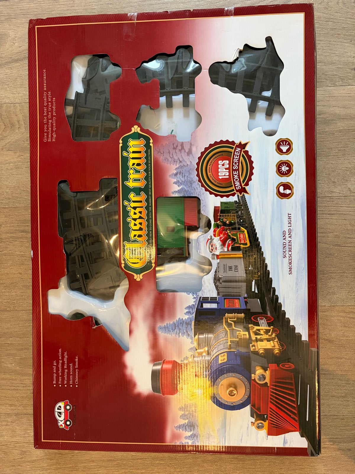 Classic Train Speelgoedtrein met Geluid, Licht en Rook, Ophalen, Zo goed als nieuw