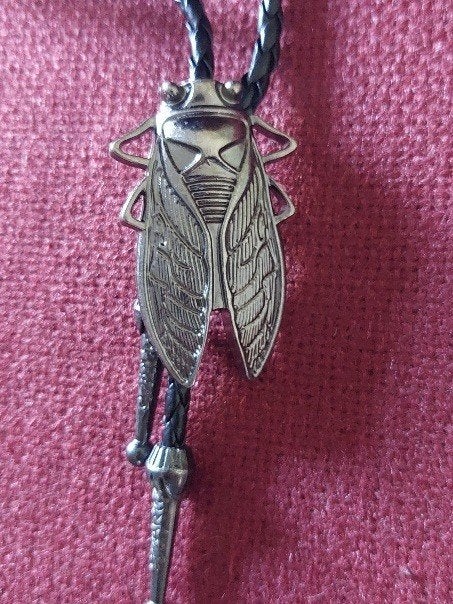 Bolo Tie met Cicade Hanger - Vintage Stijl, Ophalen of Verzenden, Gebruikt