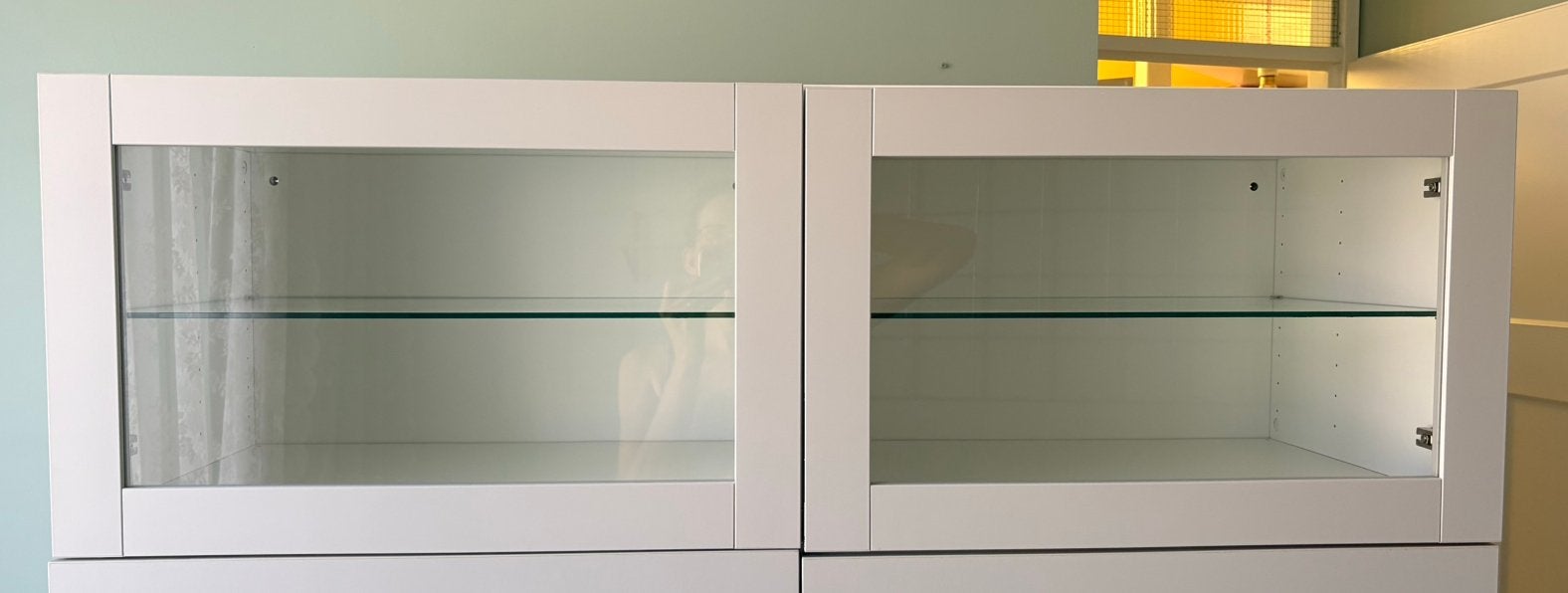 Vitrinekast besta, Huis en Inrichting, Kasten | Vitrinekasten, Ophalen, Gebruikt, 100 tot 150 cm, Minder dan 100 cm