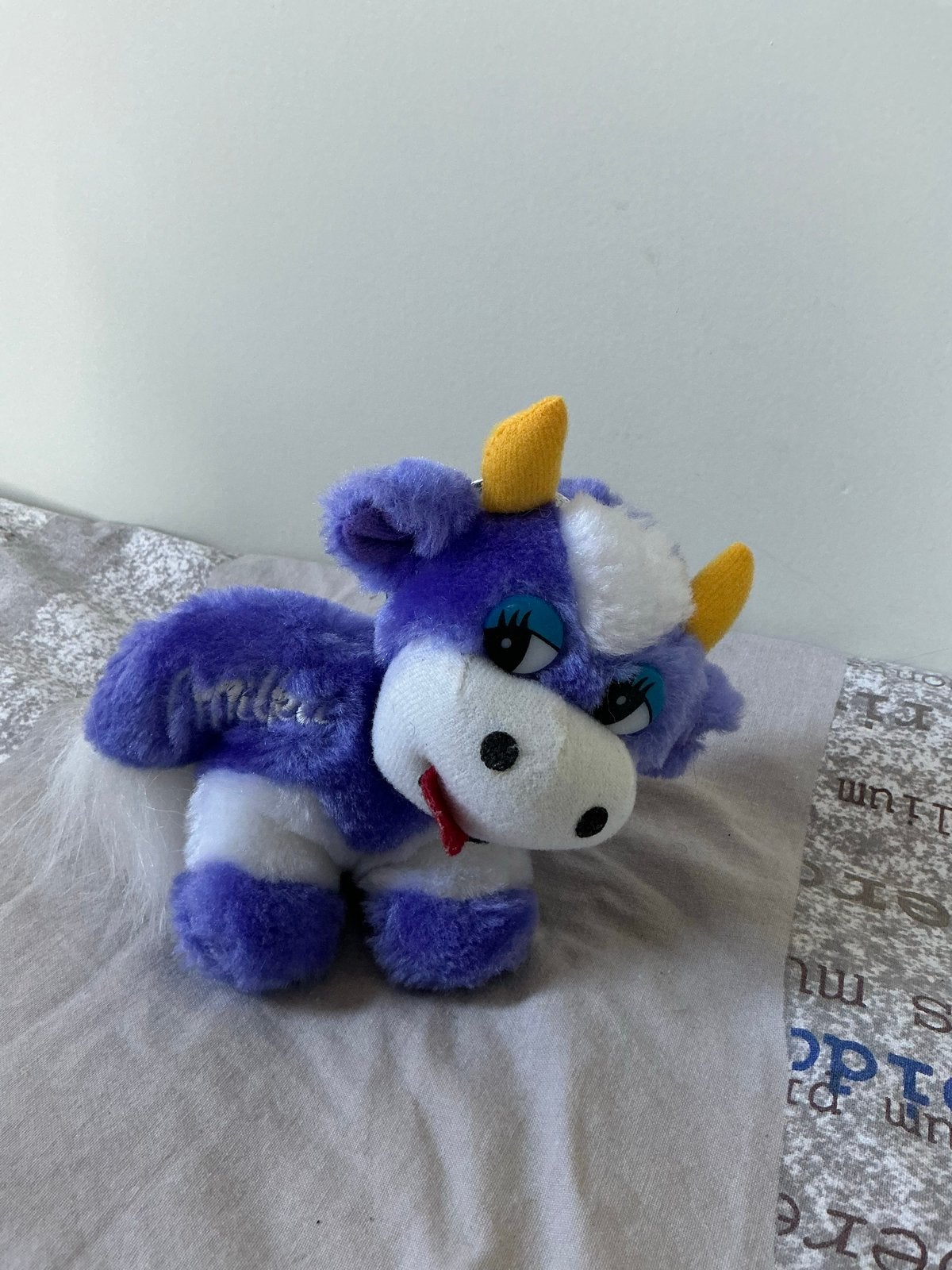 Milka Koe Knuffel - Paars en Wit, Paars, Gebruikt, Overige merken, Overige karakters