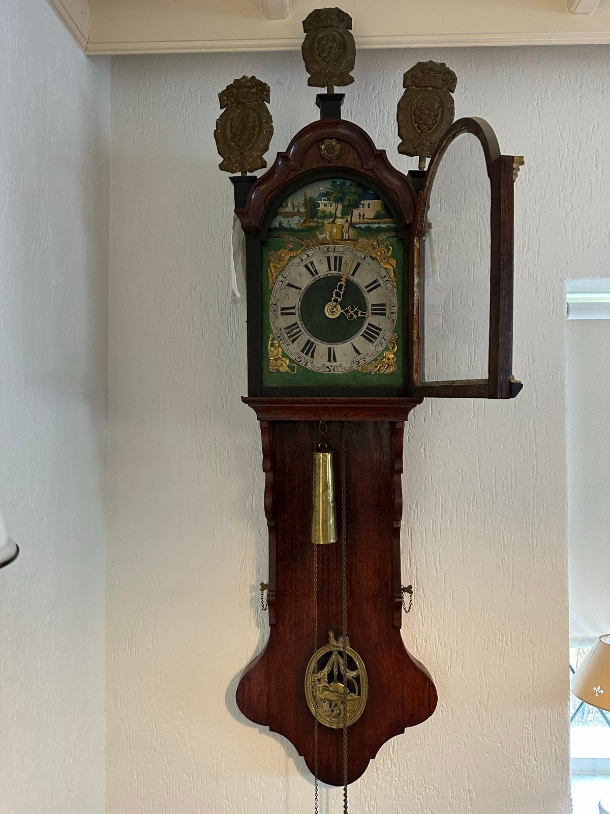 Antieke Friese Staartklok - Prachtig Handwerk, Ophalen