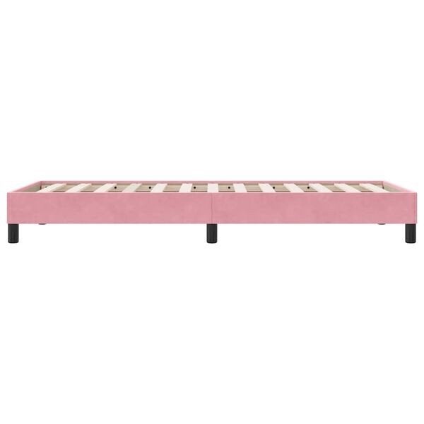 Roze Fluweel Bedframe 100x220 cm, Ophalen, 100 cm, Zo goed als nieuw, 220 cm