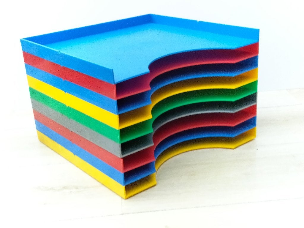 Set 1: LP vinyl Tico opbergsysteem / rekken / bakken 9 stuks, Ophalen, Zo goed als nieuw, Kunststof, Vintage