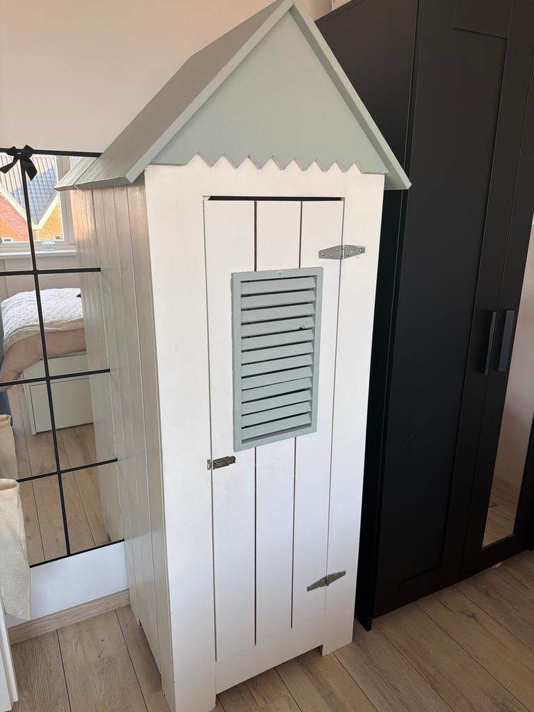 Leuke strandhuisje kast voor kinderkamer, Ophalen, Minder dan 50 cm, Gebruikt, 100 tot 150 cm