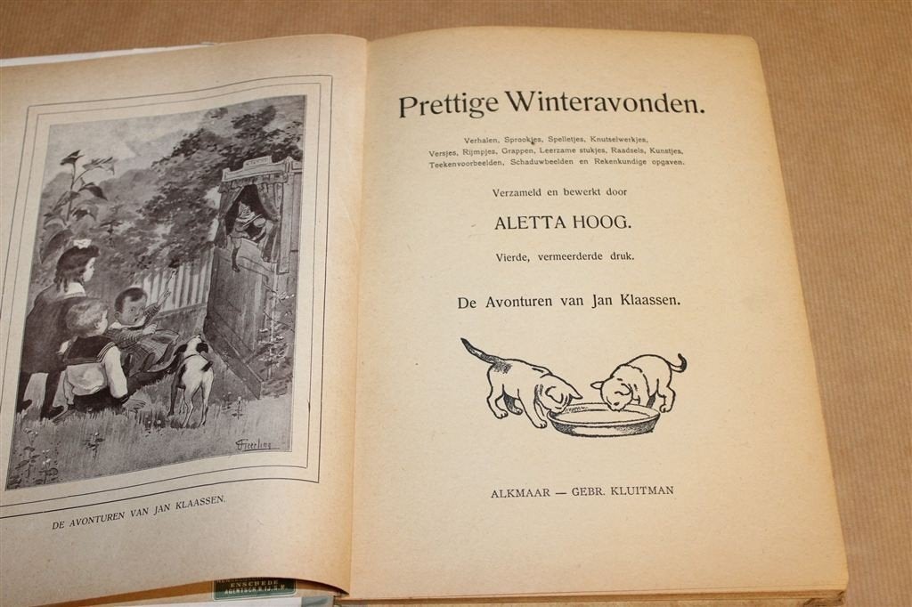 Prettige Winteravonden — Vintage Jeugdboek Jetses [Ca. 1920], Ophalen of Verzenden, Gelezen