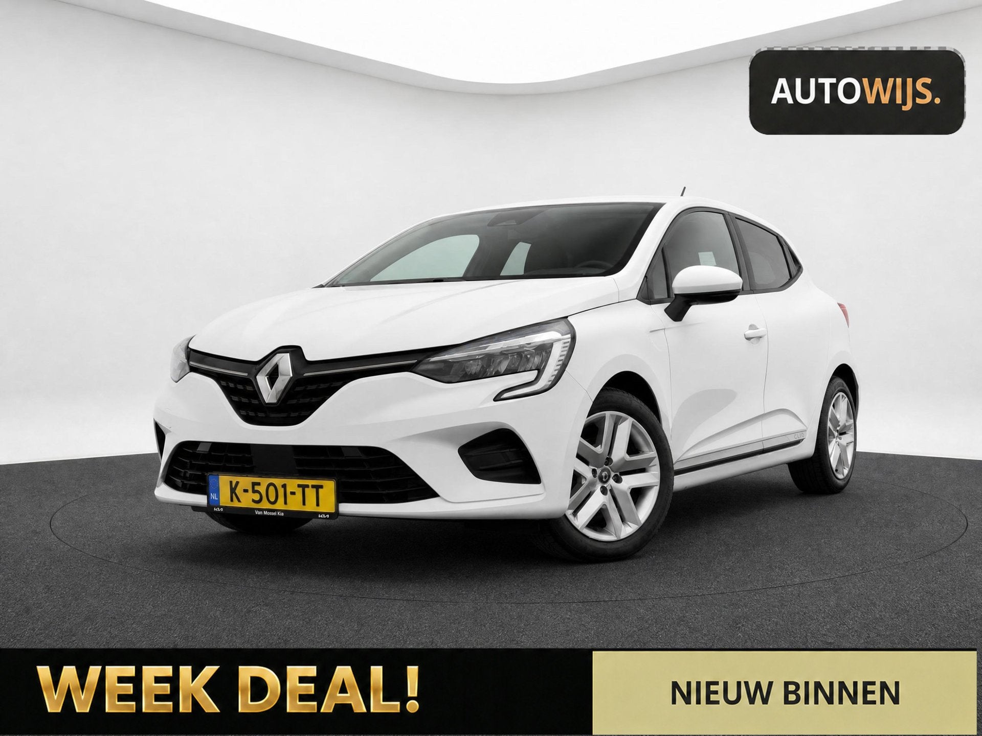 Renault Clio 1.0 TCe Zen|NL AUTO|TREKHAAK|NAVI|LED|GOED ONDE, Auto's, Voorwielaandrijving, Stof, Gebruikt, Origineel Nederlands