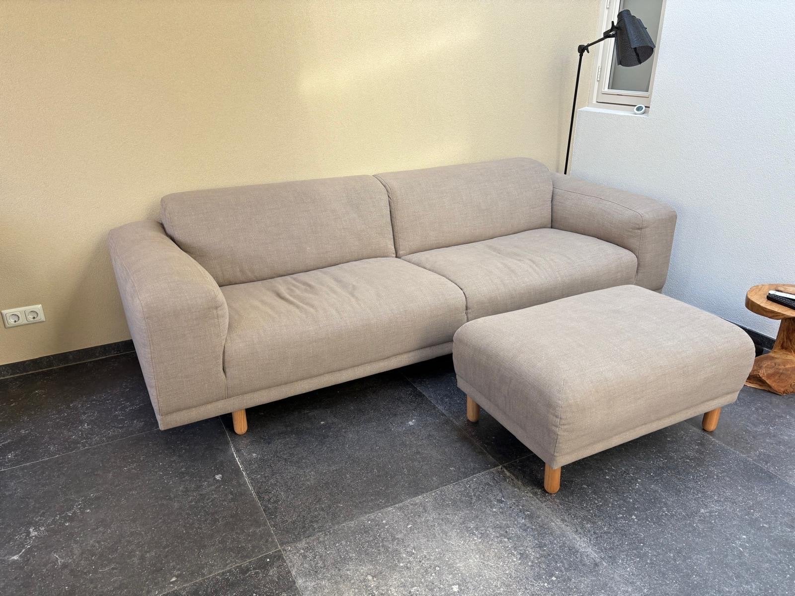 Sissy Boy 4-zits bank met hocker, Huis en Inrichting, Ophalen, Gebruikt, 75 tot 100 cm, Rechte bank