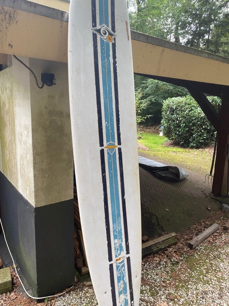 Longboard surfboard 9ft, Ophalen, Gebruikt, Longboard, Met vinnen