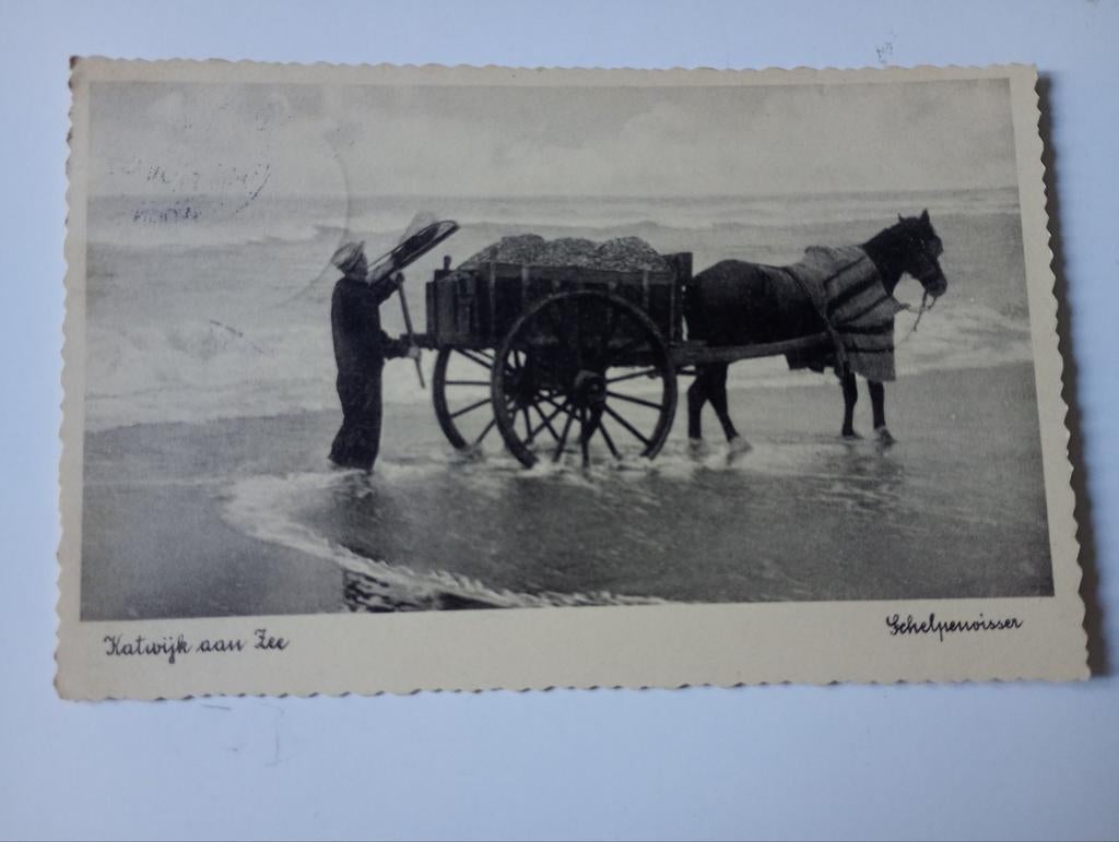 Katwijk aan Zee Schelpenvisser, Ophalen of Verzenden, 1920 tot 1940, Zuid-Holland
