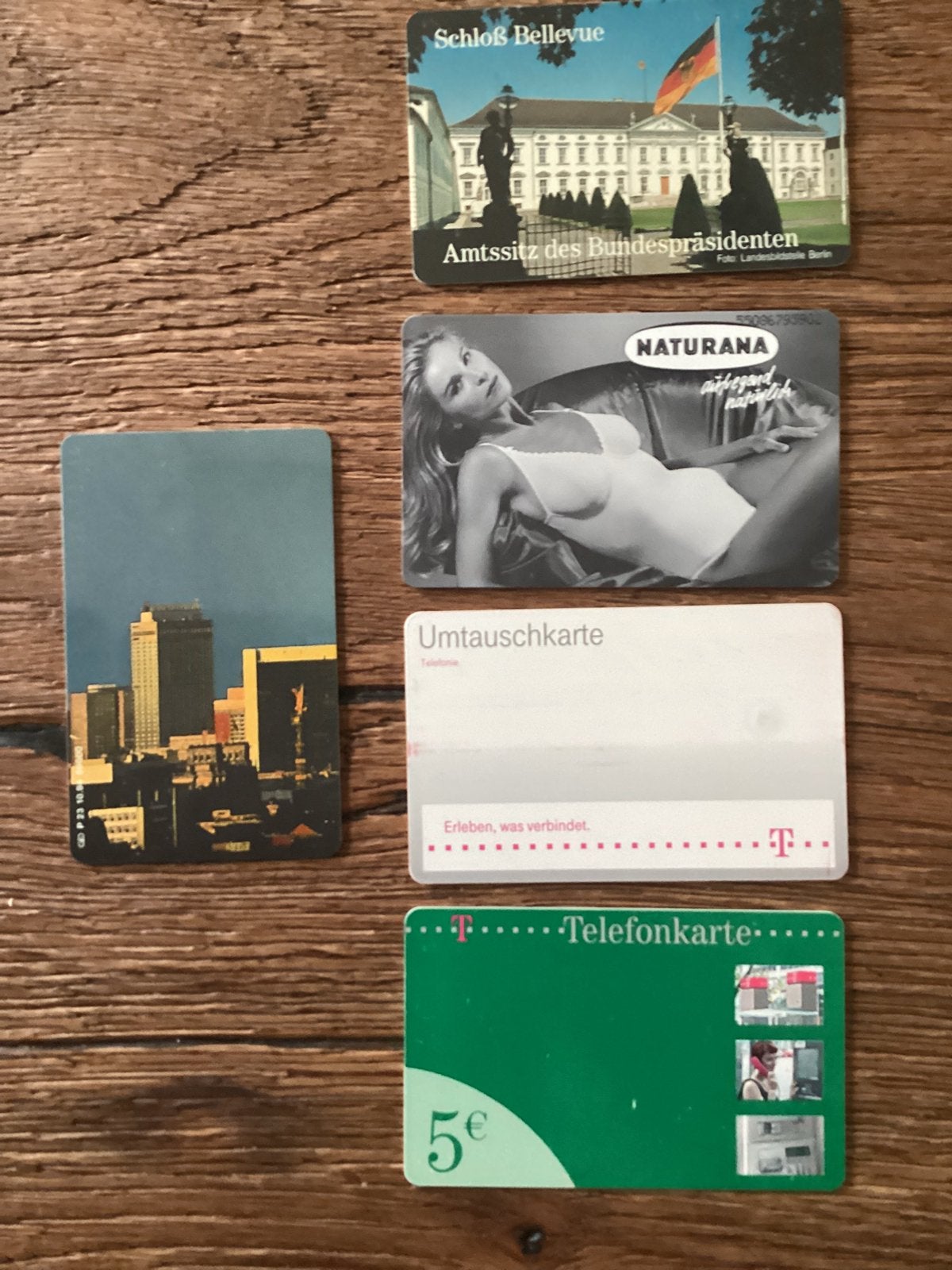 Verzameling van 5 oude Duitse telefoonkaarten, Ophalen of Verzenden, Buitenland