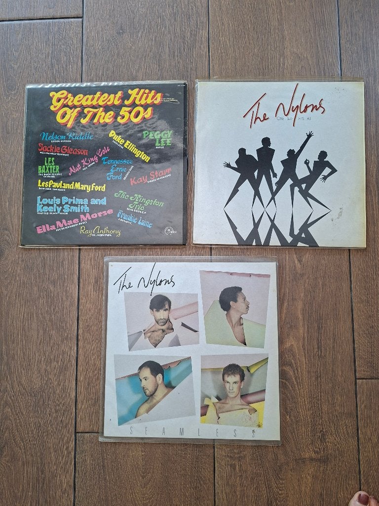 1980/2000. The Nylons.One size fits all.The Nylons 1980/2000, Cd's en Dvd's, Vinyl | Pop, LP, Pop, Ophalen of Verzenden, Zo goed als nieuw
