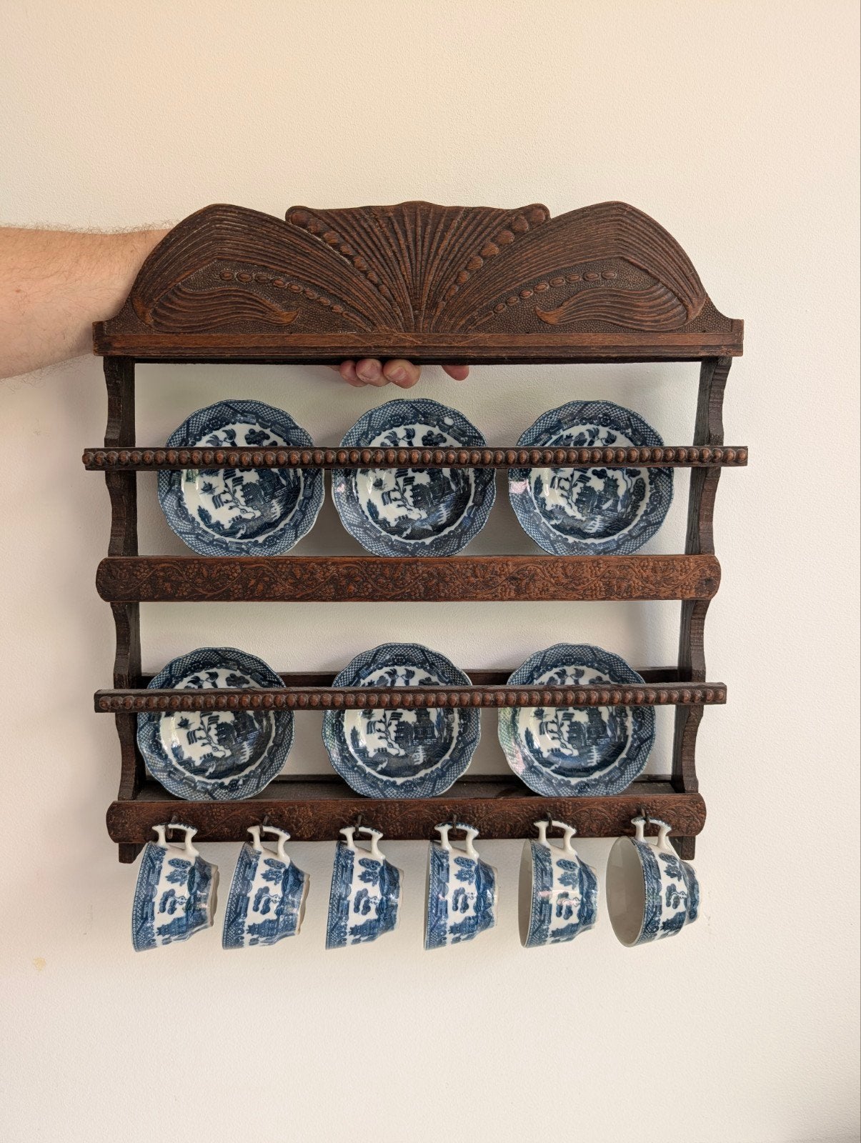 Blue Willow 12-delig vintage set, Ophalen of Verzenden