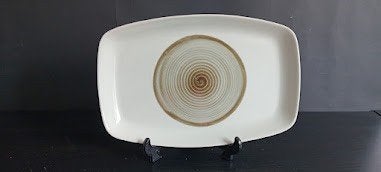 Vintage serveerschaal van het Noorse merk Stavangerflint., Ophalen of Verzenden, Overige stijlen, Aardewerk, Schaal of Schalen
