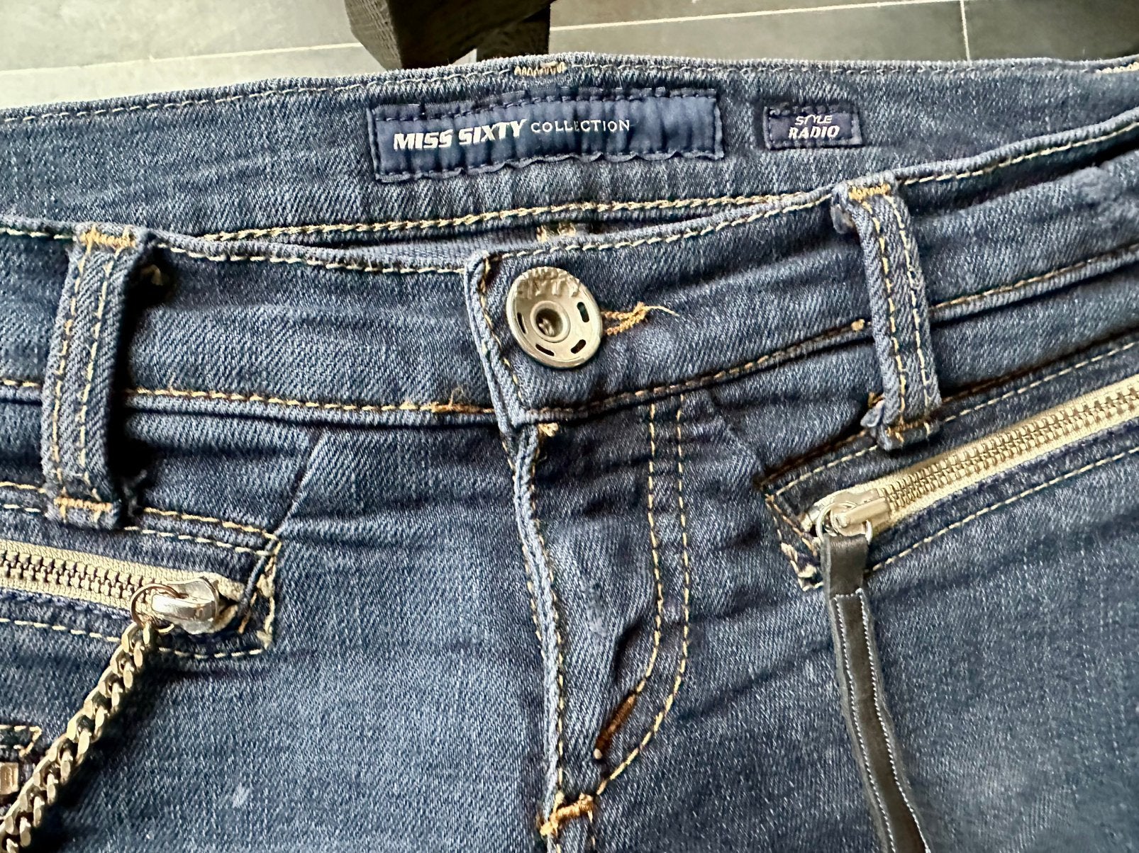 Miss Sixty Radio Skinny jeans maat 27, Blauw, Miss Sixty, Ophalen of Verzenden, Zo goed als nieuw