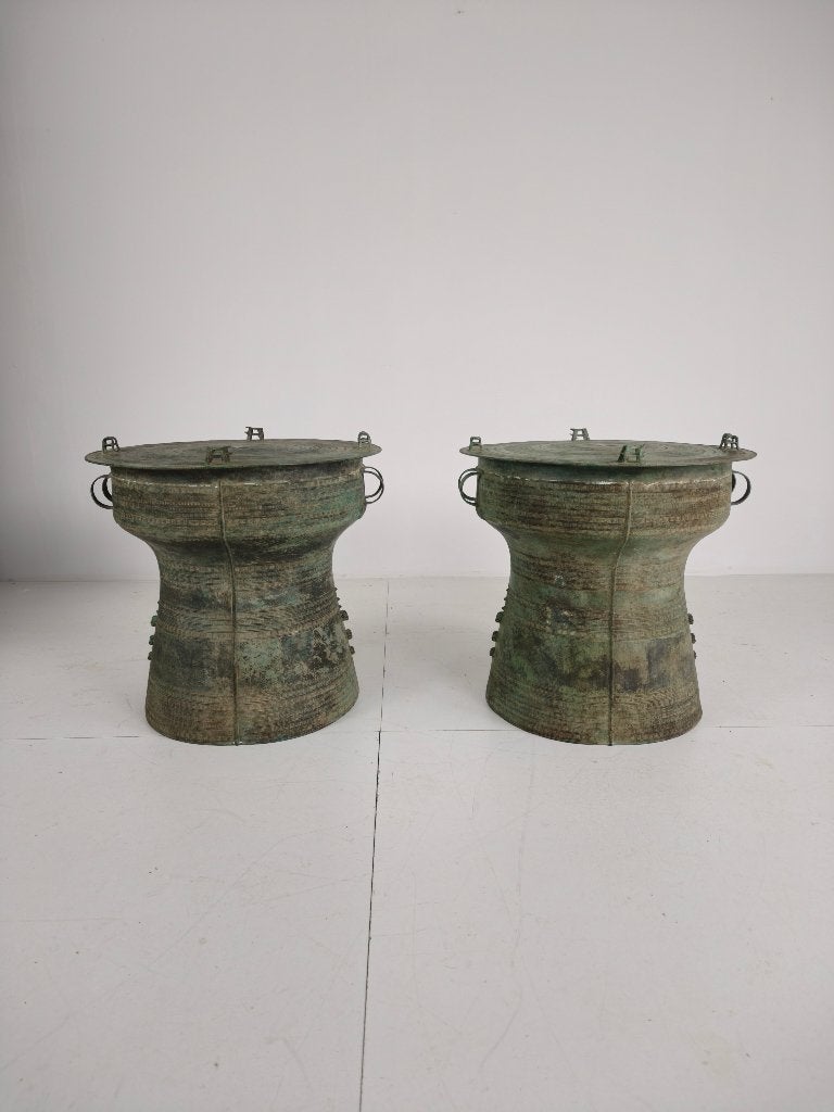 Grote Zuidoost-Aziatische bronzen regendrum (los te koop), Ophalen of Verzenden