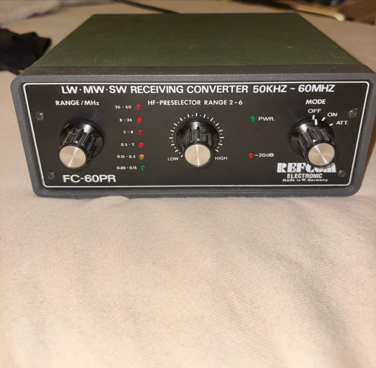 Refcom Electronic FC-60PR Ontvangconverter (50 kHz – 60 MHz), Ophalen of Verzenden, Gebruikt