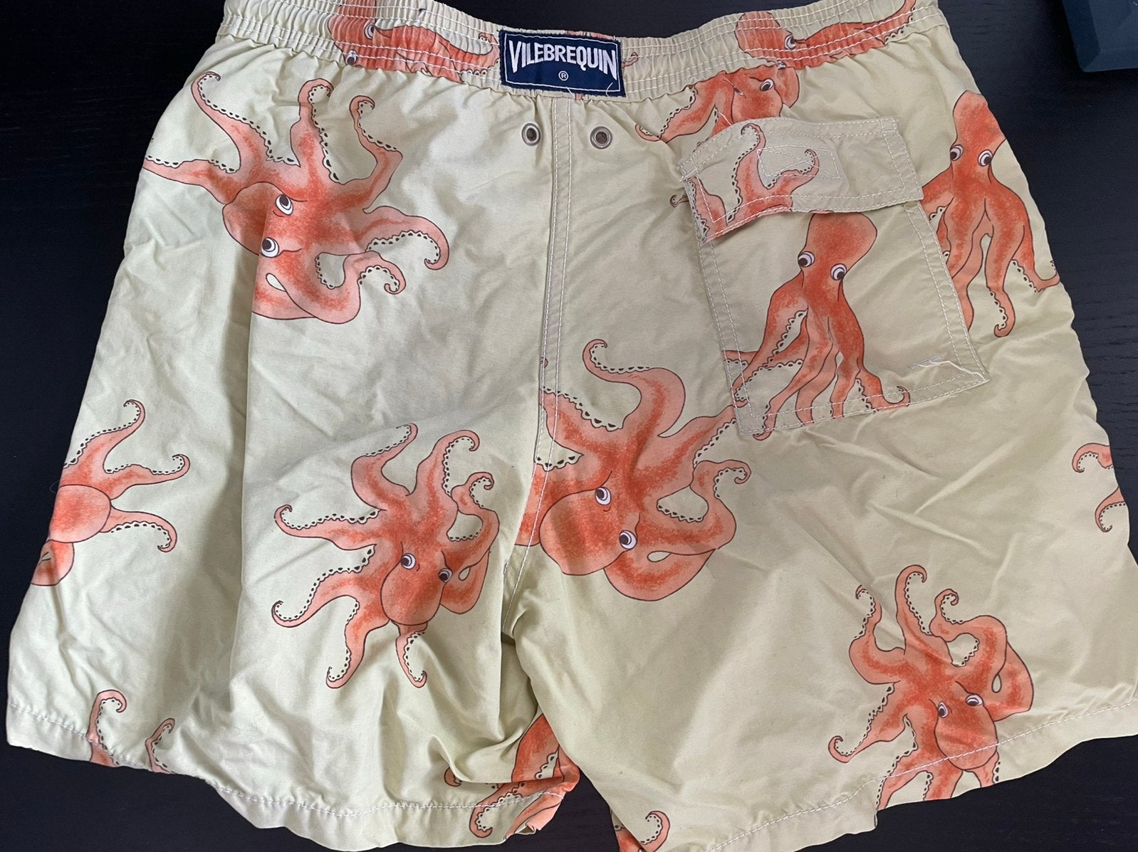 Vilebrequin Zwemshort met Octopus Print - Maat S of 14, Ophalen, Maat 52/54 (L), Beige, Zwemshort