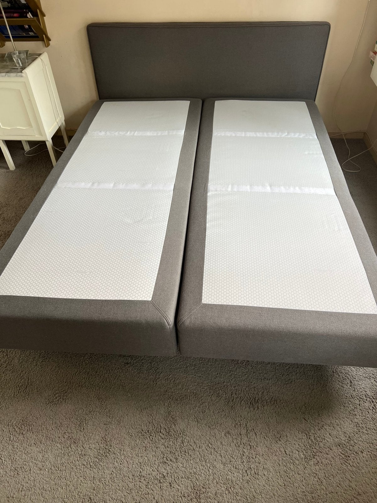 Auping boxspring 160 x 200, Ophalen, Tweepersoons, Zo goed als nieuw, 200 cm