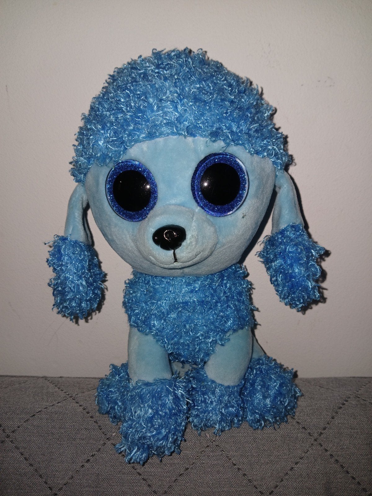 TY Mandy poodle knuffel groot (30cm), Ophalen, Overige karakters, Blauw, Hond