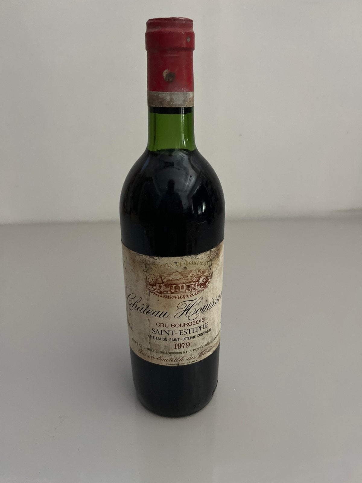 Château Houissant Saint-Estèphe 1979 - Rode Wijn, Ophalen of Verzenden, Gebruikt, Frankrijk, Rode wijn