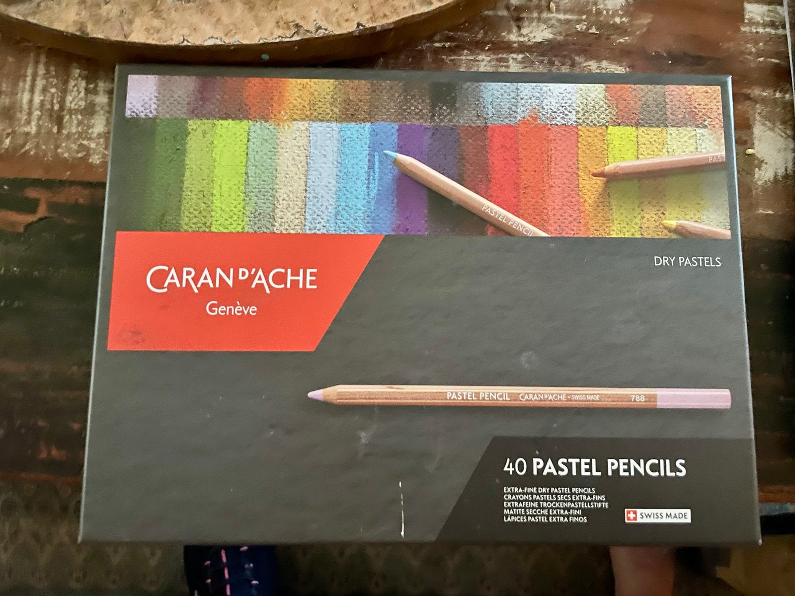 Caran d'Ache Pastel Potloden Set - 40 Stuks, Hobby en Vrije tijd, Tekenen, Verzenden, Zo goed als nieuw, Potlood of Stift