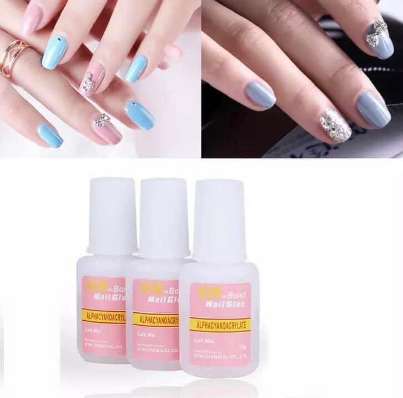 1 x nagellijm met kwast 10g. Nagels., Sieraden, Tassen en Uiterlijk, Uiterlijk | Cosmetica en Make-up, Ogen, Blauw, ., Nieuw
