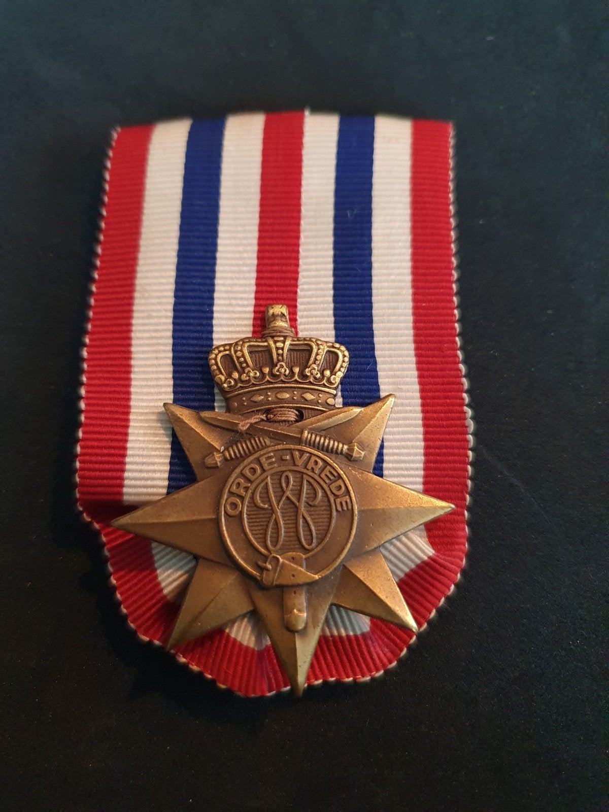 Bronzen Medaille Orde Vrede met lint en speld, Ophalen of Verzenden