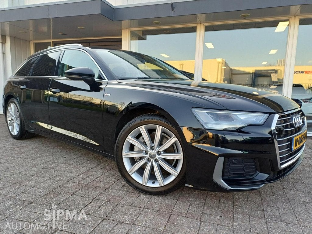 Audi A6 Avant 45 TFSI S-Line 128dkm/Trekhaak/Led/245pk/LMV, Auto's, Stof, Gebruikt, 4 cilinders, Zwart