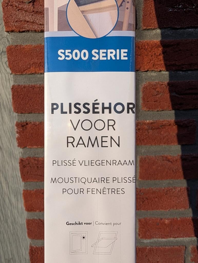 Nieuwe Bruynzeel S500 Plisséhor RAL9010 ~76x155 cm, Ophalen, Minder dan 80 cm, Hordeur, Minder dan 200 cm