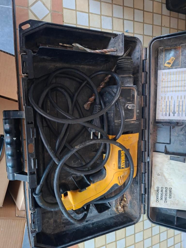 DeWalt SDS klopboor met boren, Ophalen, Gebruikt, Boor- en/of Breekhamer, Klopboormechanisme